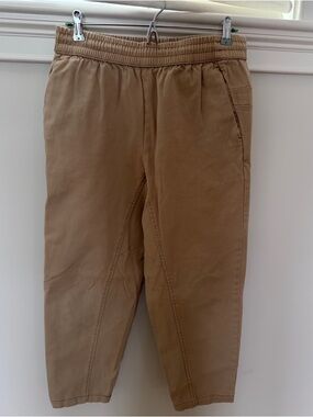 Women’s Slim Elastic-Waist Skinny Pants in Khaki